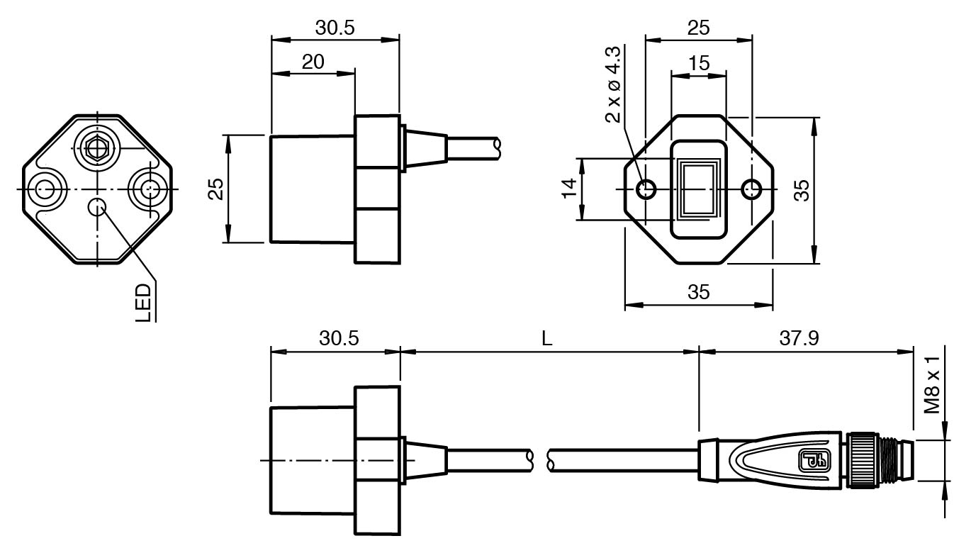 PMI14V-F112-U-IO-2M-V31 感应式定位系统