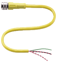 V12-G-YE10M-PVC 母头连接器