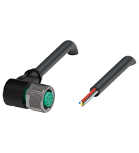 V19-W-BK0,3M-PUR-U 母头连接器