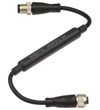V19-G-EMV-BK0,3M-PVC-V19-G 连接电缆