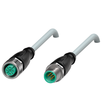 V15-G-10M-PUR-ABG-V15-G 连接缆线，带屏蔽
