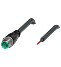 V15S-G-BK3M-PUR-O2/CAN 缆线连接器，带屏蔽