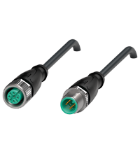 V11-G-BK0,5M-PVC-U-V11-G 连接电缆