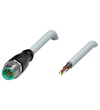 V19S-G-10M-PUR-ABG 缆线连接器，带屏蔽