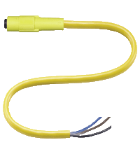 V3-GR-YE2M-PUR 母头连接器