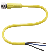 V11B-G-YE2M-PVC 母头连接器