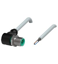 V1S-W-1,8M-PUR-ABG 缆线连接器，带屏蔽