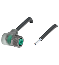 V15-W-E8W-BK20M-PUR-A 母头连接器