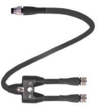 V31-GM-0,11M-PUR-U-T-0,15M-V31 Y 型连接缆线