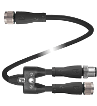 V15S/V15-G-0,2-PUR-U-TEE-V15-G Y 型连接缆线