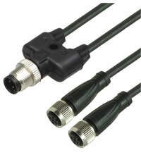 V1-G-BK1M-PUR-U-T-V1-G Y 型连接缆线