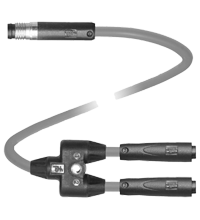 V3-GR-0,3M-PVC-TEE-0,1M-V3S-GR Y 型连接缆线