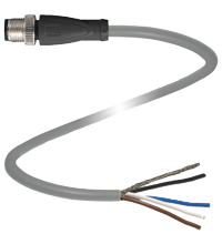 V1S-G-0,5M-PUR-ABG-Y275189 缆线连接器，带屏蔽