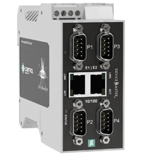ICDM-RX/TCP-4DB9/2RJ45-DIN 串行设备服务器