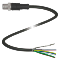 V19SY-G-BK5M-PUR-ABG 电缆连接器，以太网