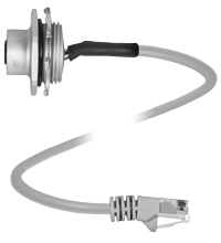 1/2"NPT-V1D-GN0.5M-PVC-V45-G 连接电缆