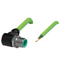 V1SD-W-GN5M-PUR-E2S 电缆连接器，以太网