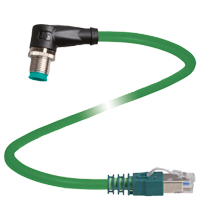 V1SD-W-GN0,6M-PUR-E2S-V45-G 连接电缆，以太网