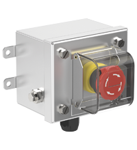 LRS1.B.E4MZAR.B.1 Control Unit Ex e, Stainless Steel, Emergency Stop Button
