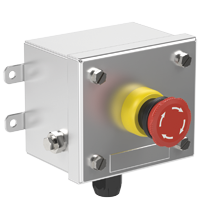 LRS1.B.E4MX.B.1 Control Unit Ex e, Stainless Steel, Emergency Stop Button