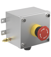 LRS1.B.E4CX.B.1 Control Unit Ex e, Stainless Steel, Emergency Stop Button