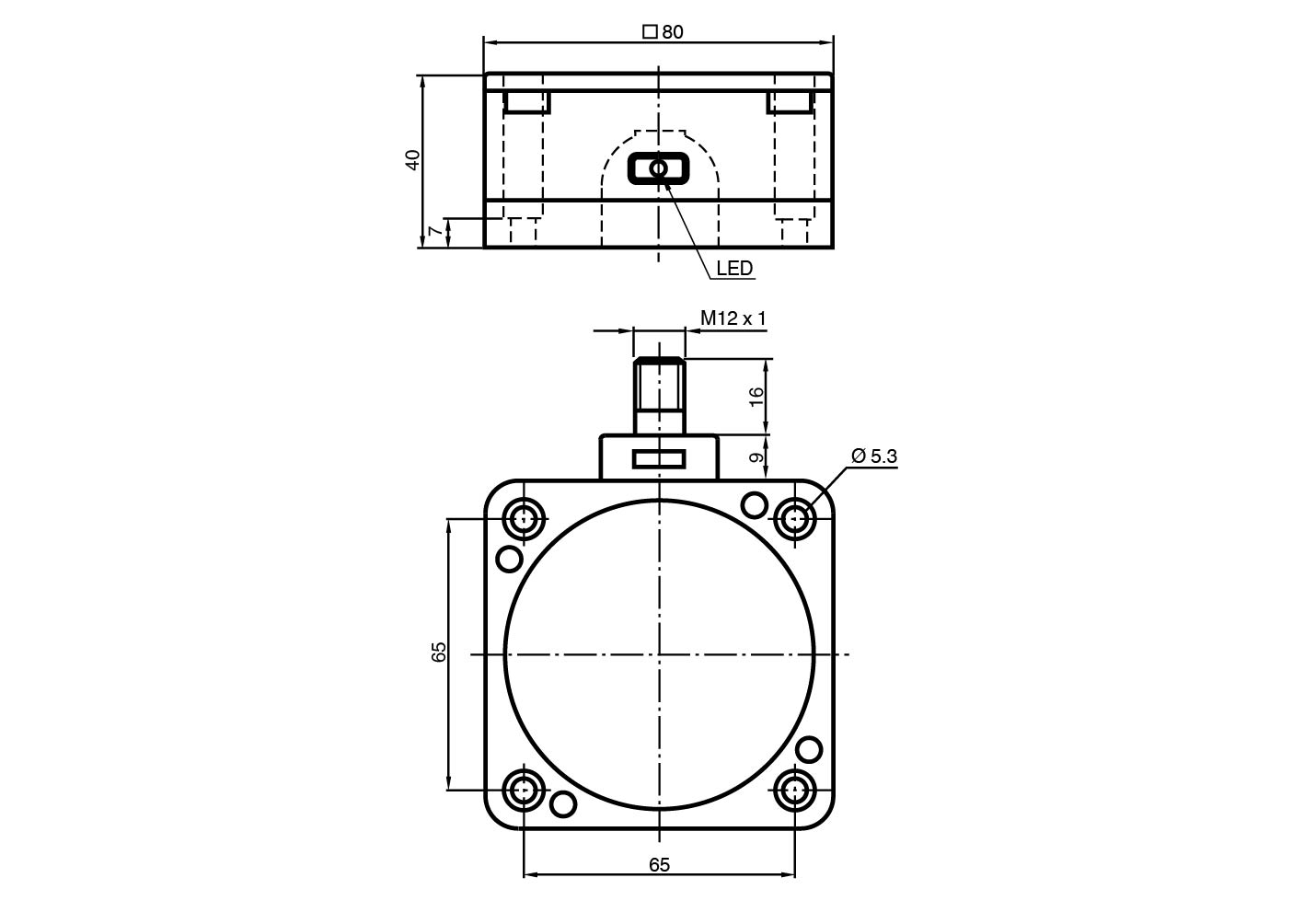 NCN50-FP-N0-P4-V1 电感式传感器