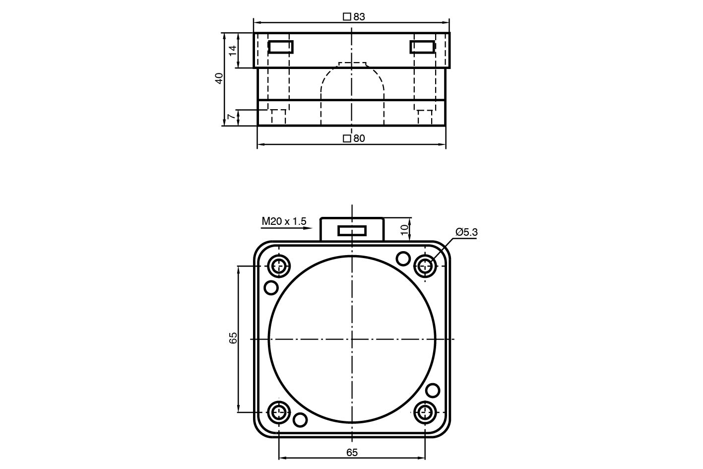 NJ40-FP-SN-B1-P1-Y024207 电感式传感器
